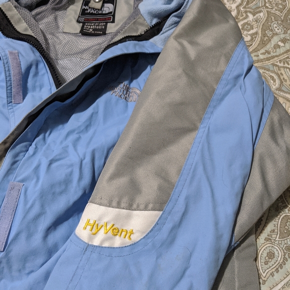 The North Face Hyvent jacket size M, blue grey white. - Picture 4 of 6